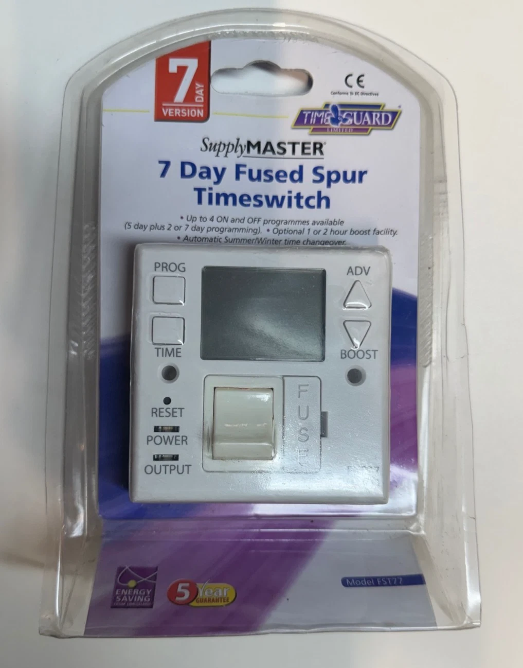 Timeguard SupplyMaster 7 Day Fused Spur Timeswitch FST77 New Sealed