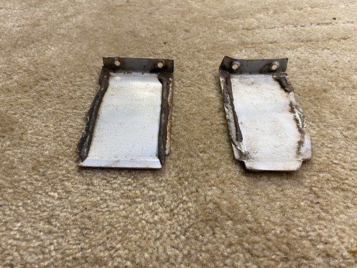 1965 FORD TRUCK HINGE COVER PLATE F100 250 PAIR RH DOOR HINGE ACCESS - Picture 5 of 7