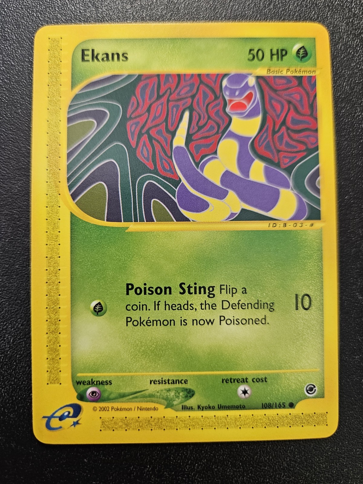 Pokemon Expedition Ekans 108/165 NEAR MINT