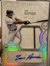 2025 Leaf Spectacular Tim Raines 2 CLR Patch AUTO 10/20 Signature Swatch