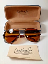 Caribbean Sun Aviator Gunmetal Sunglasses CS004M 64- 14-135 4/A1