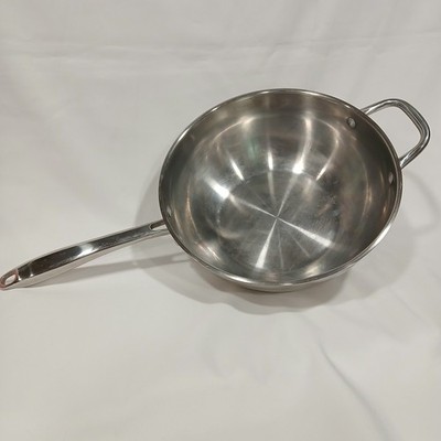 Wolfgang Puck Cafe Collection 12'' Wok Stainless Steel VGUC