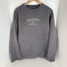 Vintage Oakland Raiders Crewneck Sweatshirt, XL, Black, Logo, NFL,