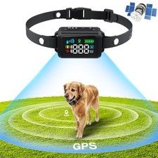 GPS Electric Fence for Dogs, Wireless Dog Fence Outdoor Use, GPS Dog Collar F...