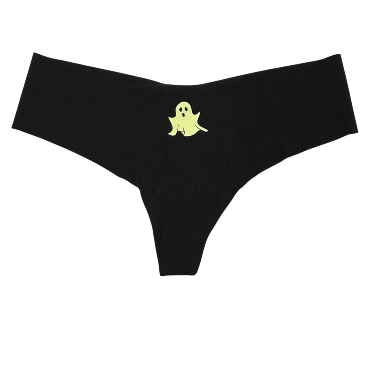 NWT VICTORIA'S SECRET PINK Thong Pantie Sz XS-S-M Black Green