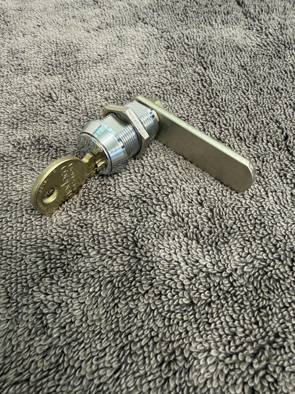 NEW!  medeco High Security Lock & Key. Came from The POM Parking Meter Factory