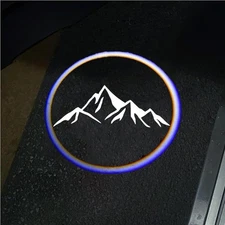 2Pcs Car Door Projector Logo Light for Range Climbing Hiking 01-mountain