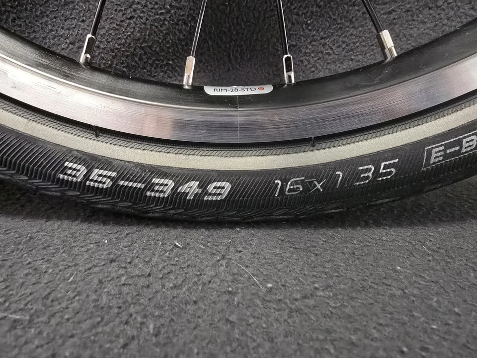 Faltrad Hinterrad 16 Zoll Shimano NEXUS 3 GANG 35-349 Rücktrittbremse Klapprad  - Bild 4 von 4