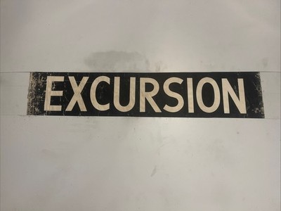 EXKURSION - East Midlands Loughborough Sep2 1960s Bus Blind 33'' Gift
