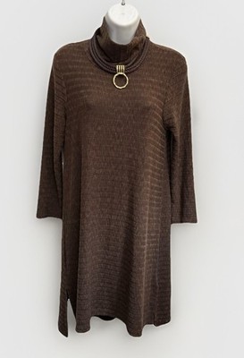 PUELLA x ANTHROPOLOGIE Made In USA Tunic Dress M Ribbed Naeve Minimalist Elegant