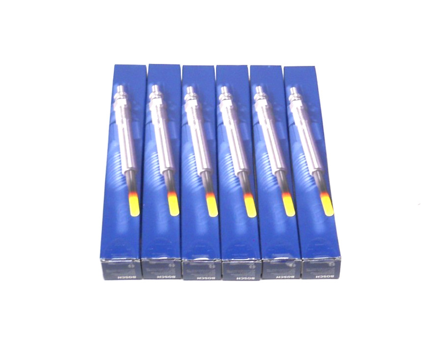 LOT OF 6 NEW BOSCH 0250403008 DIESEL GLOW PLUG FOR V6 - 3.0L 2987cc DIESEL DI