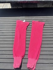 Pink Ribbed Knit Solid Knee High Leg Warmers One Size, 1 Pair Sz. L