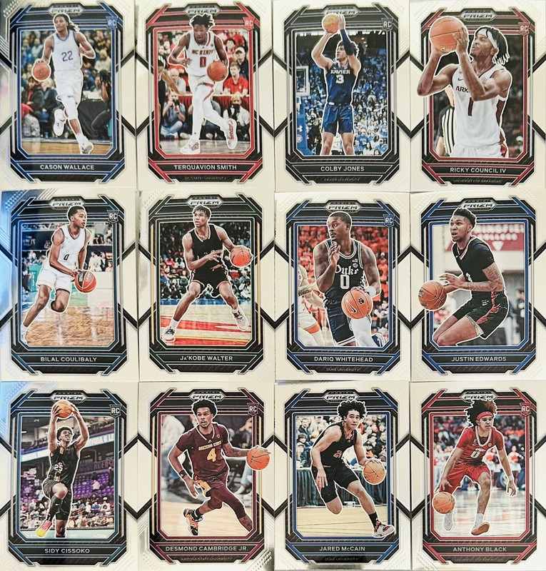 (12) Card 2023 Panini Prizm Draft Picks Rookie RC Base Lot BV$🔥📈