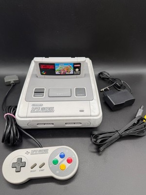 Original Super Nintendo SNES Konsole  + Super Mario Kart  # tested & TOP