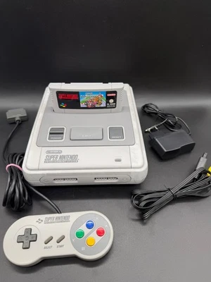 Original Super Nintendo SNES Konsole + Super Mario Kart # tested & TOP - Bild 1 von 4