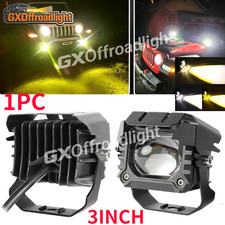 1x 3'' LED Work Light Bar Spot Flood Pods Off Road Truck Fog Lights Yellow White