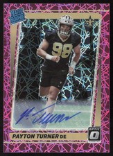 2021 Donruss Optic Rated Rookies Auto Pink Velocity /30 Payton Turner #259