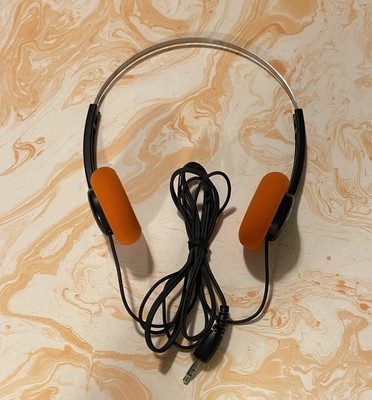 Sony MDR-006 Walkman Headphones with Orange Ear Pads — Guardians