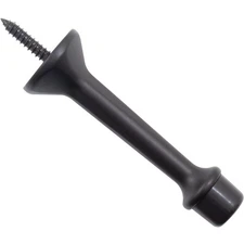 Heavy-Duty Solid Door Stop, 3 Inches, Matte Black by Stone Harbor Hardware