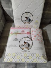Baby Cot Bed Set and Mattress Protector for Girl Or I Have One for Boys New Gift