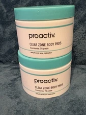 2: Proactiv Clear Zone Body Pads 75 Pads Salicylic Acid Acne Medication Exp 4/26