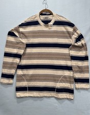 Vintage Guess USA Striped Long Sleeve Shirt XL Made In USA 100 Cotton NOS