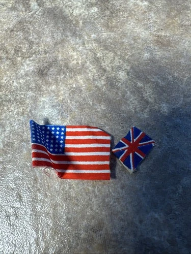 Vintage 1960s Marx Miniature Flag Playset Lot