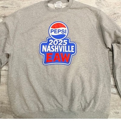 Champion Pepsi 2025 Nashville EAW Sweatshirt XL Grey Crewneck Pullover NEW NWOT
