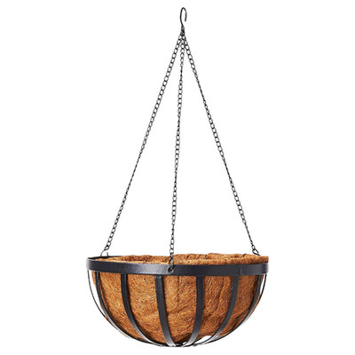 Arcadia Garden Products Cb42 12 Solstice Round Hanging Basket Black