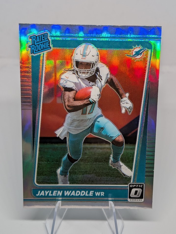 2021 Panini Donruss Optic - Rated Rookie Jaylen Waddle #208 Holo Prizm (RC)