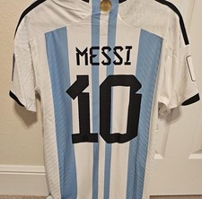 adidas Argentina Lionel Messi #10 Men’s XL Soccer Jersey White/Blue fits like L