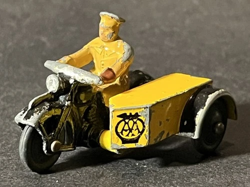 Vintage Dinky Toys AA Motorcycle Motorbike Diecast Model Toy