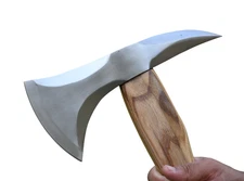 CUSTOM MADE HIGH CARBON STEEL TOMAHAWK HATCHET AXE  INTEGRAL SPIKE HEAD AXE 873