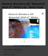 Natural Wonders 48" Waterfall