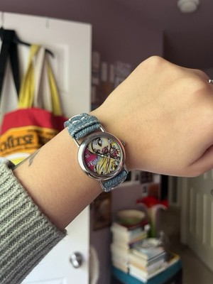 2004 Bratz Doll denim and shoelace watch band 