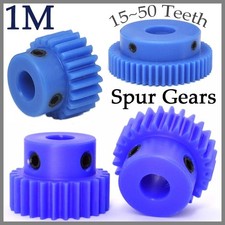 Blue Nylon Spur Gears 1Mod Transmission Gear With Step Pinion Motor Gear 15T~50T