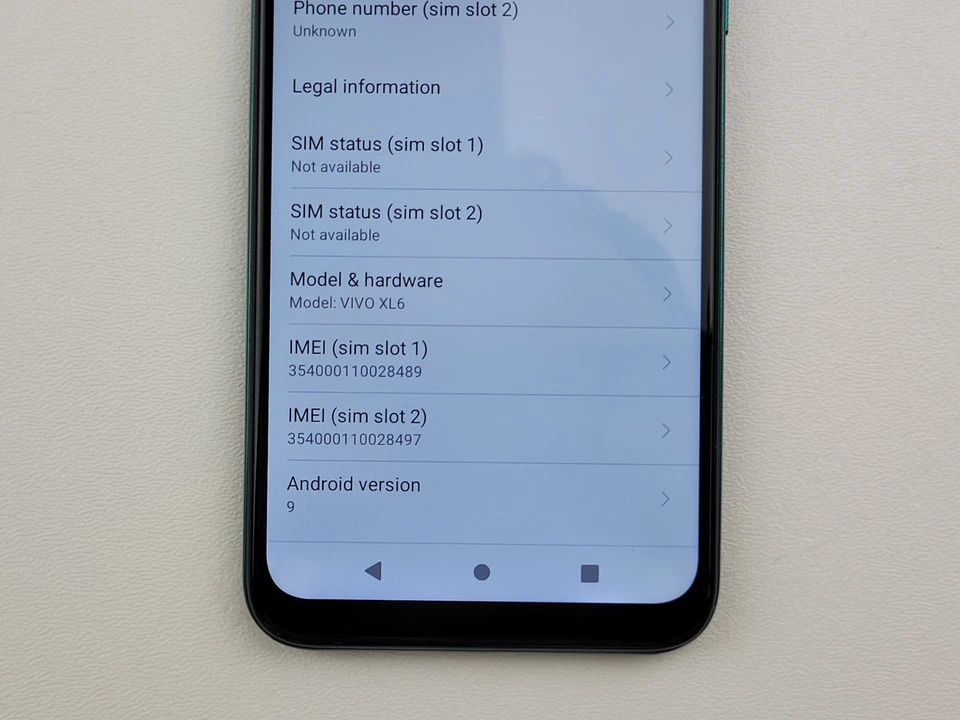BLU VIVO XL6 (G0290WW) 64GB - Green (GSM Unlocked) Dual SIM Smartphone - H2806 - Image 3 of 4