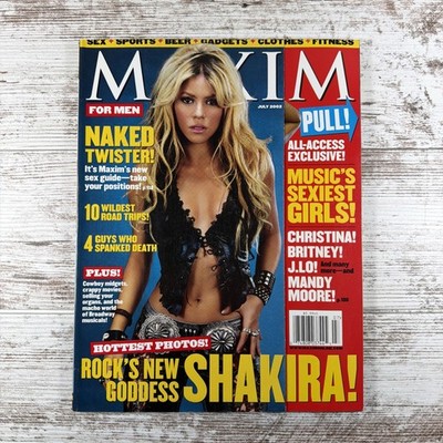 Maxim Magazine (July 2002) Shakira / Christina Aguilera / Britney Spears