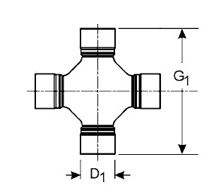07-2019 Toyota Tundra Rear Shaft 4WD Center Bearing & 3x 5-178X Spicer U-Joints - Image 2 of 2