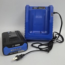 Genuine KOBALT 40v Max Charger KRC 840-03 And 2.0 Ah Battery KB 240-03