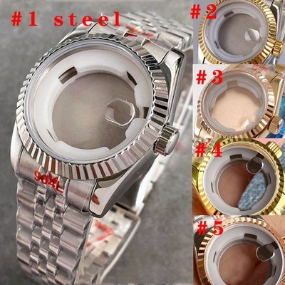 31MM Sapphire Glass Watch Case Jubilee Strap Fit NH05 NH06 Ladies' watch case