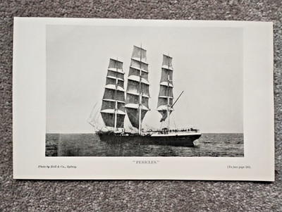 Perikles Clipper Schiff - antiker Druck - 1921