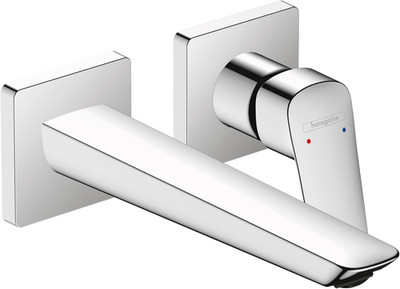 Logis Modern Chrome Wall-Mounted Bathroom Faucet, 1-Handle, 4-Inch Tall