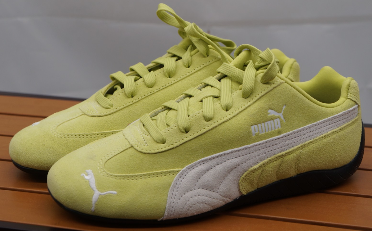 Puma Speedcat OG Sneakers Women Trainers Yellow Alert-PUMA White 