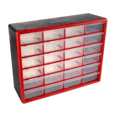 Multi-Purpose Storage Cabinet Small Part Organizer 24-Compartment Wall Mountable