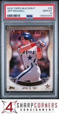 2016 TOPPS MLB DEBUT SERIES 2 #30 JEFF BAGWELL HOF POP 1 PSA 10