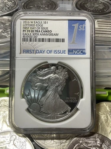 2016 Lettered Edge American Silver Eagle 1 oz .999 Silver NGC PF70 Ultra Cameo