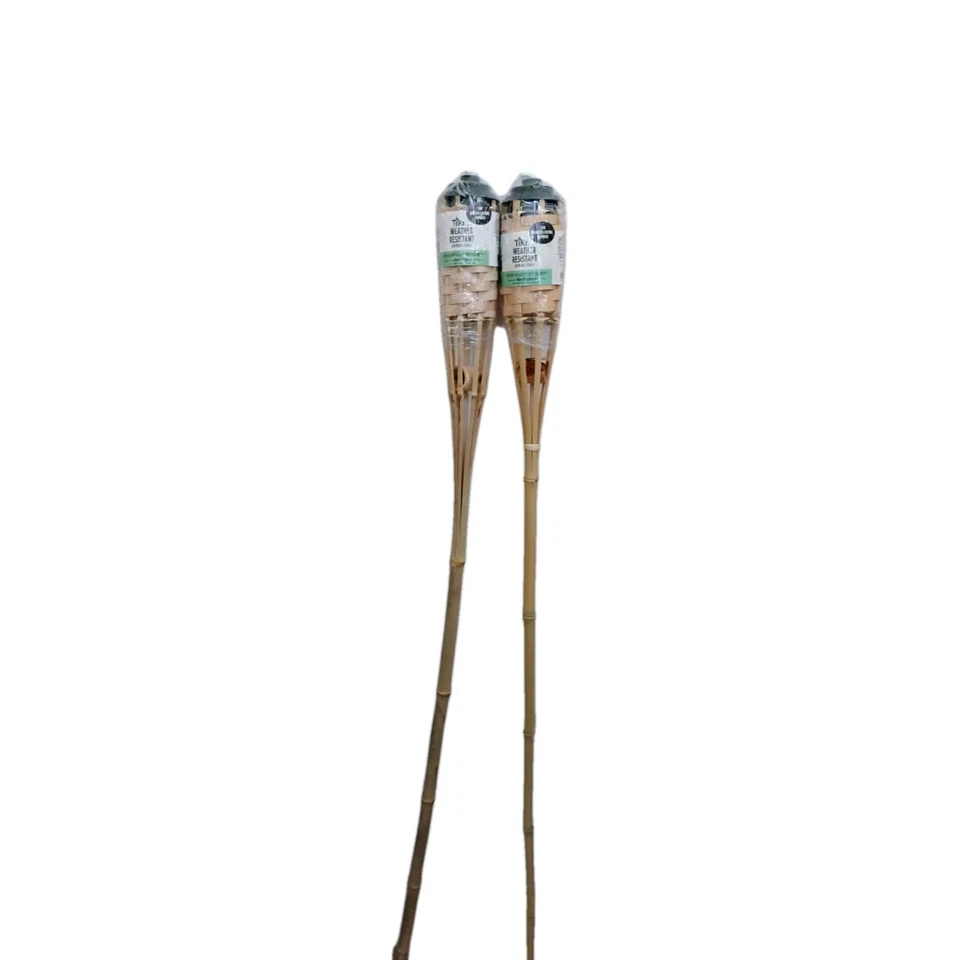 Pair of Weather Resistant Tiki Torches - NEW - Image 3 of 4