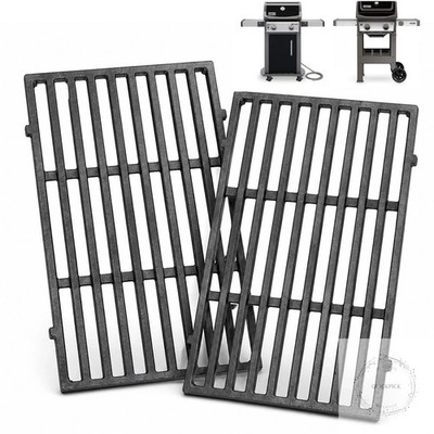 7637 Cast Iron Grill Grates Replacement Parts Compatible with Weber Spirit 200