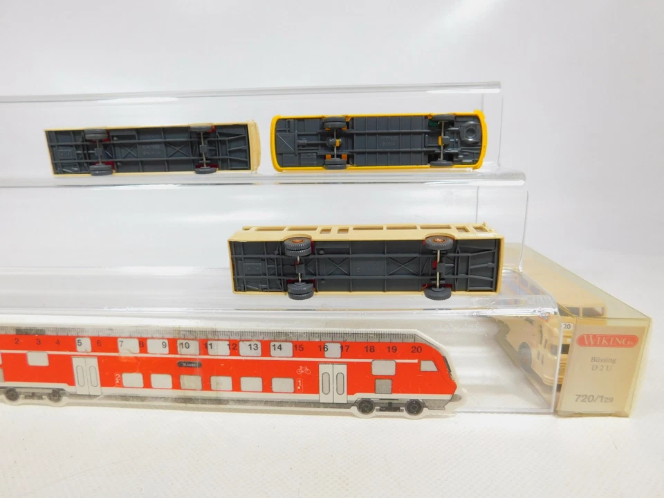 4X H0 1:87 Autobus: 720/1 Büssing + MB/Mercedes 700/Post, Molto Buono #CD354-0,5 - Immagine 3 di 3